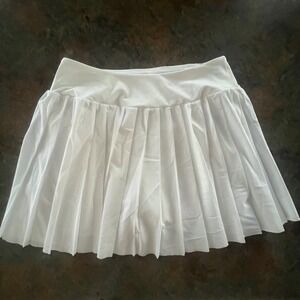 Womens DSG Medium Pleated Skort Pure White